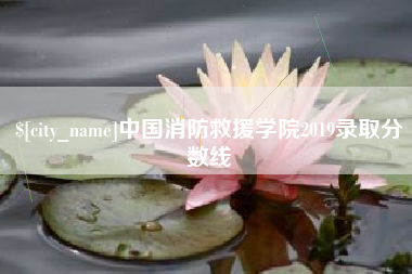 延边中国消防救援学院2019录取分数线