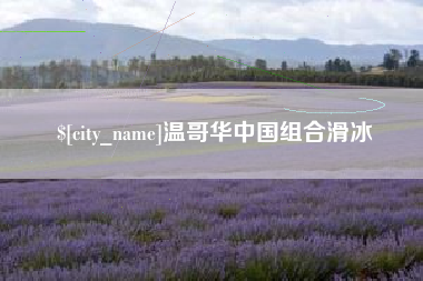 延边温哥华中国组合滑冰