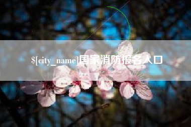 延边国家消防报名入口