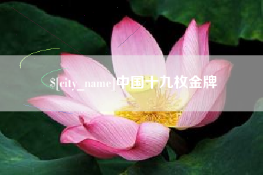 延边中国十九枚金牌