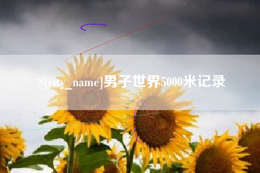 延边男子世界5000米记录