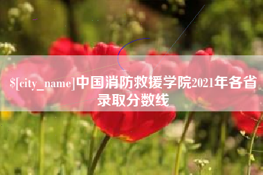 延边中国消防救援学院2021年各省录取分数线