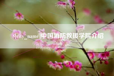 延边中国消防救援学院介绍
