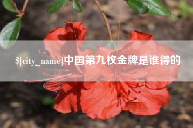 延边中国第九枚金牌是谁得的