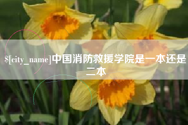 延边中国消防救援学院是一本还是二本