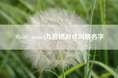 延边九宫格游戏叫啥名字