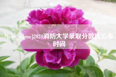 延边2024消防大学录取分数线公布时间