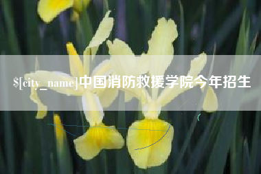 延边中国消防救援学院今年招生