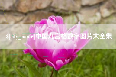 延边中国九宫格数字图片大全集