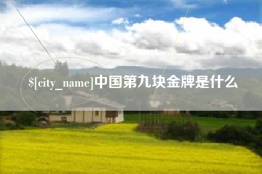 延边中国第九块金牌是什么