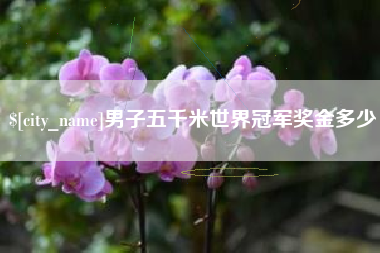 延边男子五千米世界冠军奖金多少