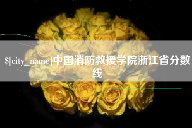 延边中国消防救援学院浙江省分数线
