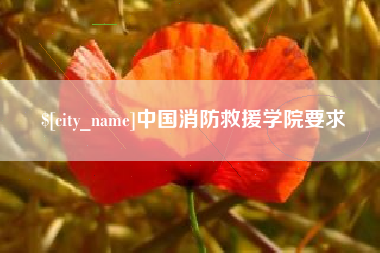 延边中国消防救援学院要求