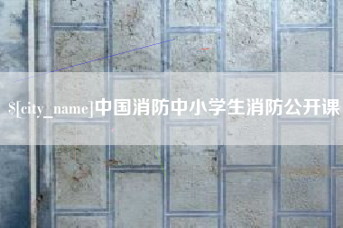 延边中国消防中小学生消防公开课