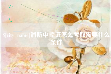 延边消防中控证怎么考取需要什么条件