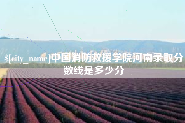 延边中国消防救援学院河南录取分数线是多少分