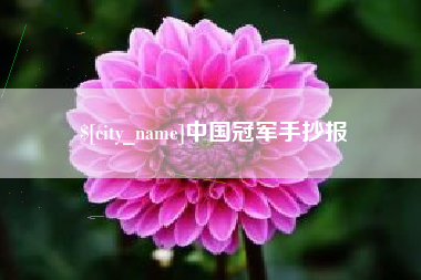延边中国冠军手抄报