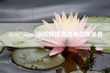 延边消防网络直播课在哪里看