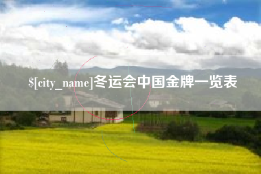 延边冬运会中国金牌一览表