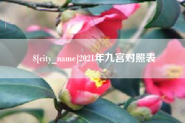 延边2021年九宫对照表