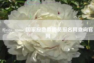 延边国家应急救援员报名网查询官网