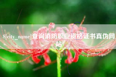 延边查询消防职业资格证书真伪网站