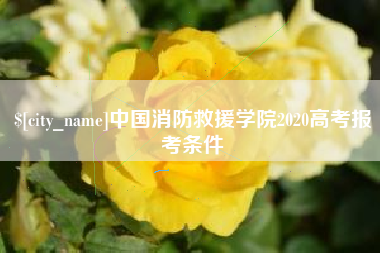 延边中国消防救援学院2020高考报考条件