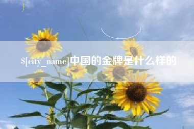 延边中国的金牌是什么样的